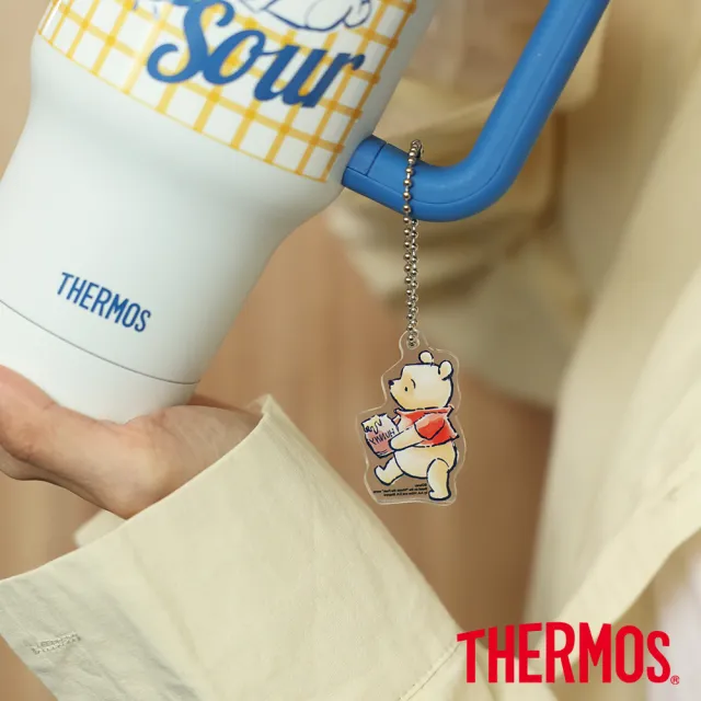 【THERMOS 膳魔師】小熊維尼100週年不鏽鋼真空吸管隨行瓶710ml(TS182WP-HDLM)