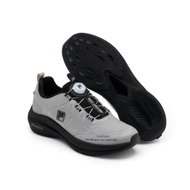 【FILA】Impulse 男慢跑鞋-灰/黑 (1-J908A-400)