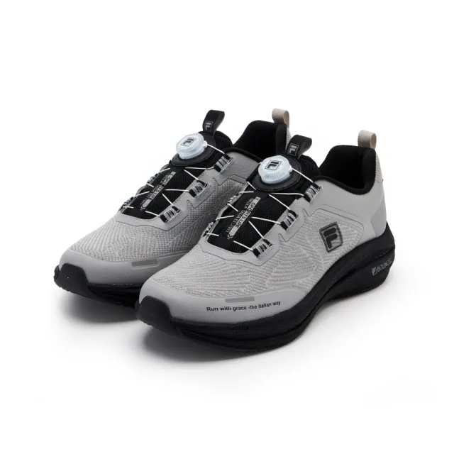 【FILA】Impulse 男慢跑鞋-灰/黑 (1-J908A-400)