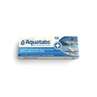 Aquatabs 淨水錠 50 Tablets 單入組 | 淨水片 飲用水消毒錠 碘片替代|台灣總代理