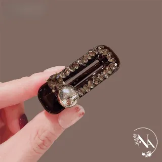 【NANA】精緻輕奢水鑽髮夾兩入組 N115090904(輕奢 水鑽 髮夾 兩入組)