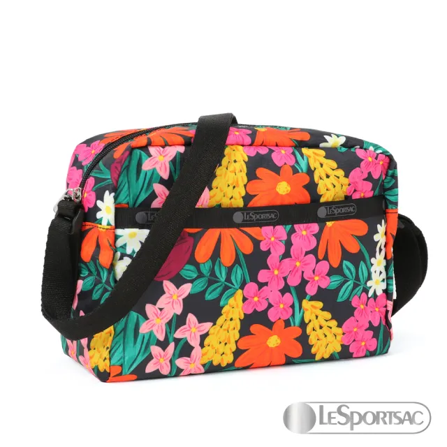 【Lesportsac】側背隨身包(繁花盛開)