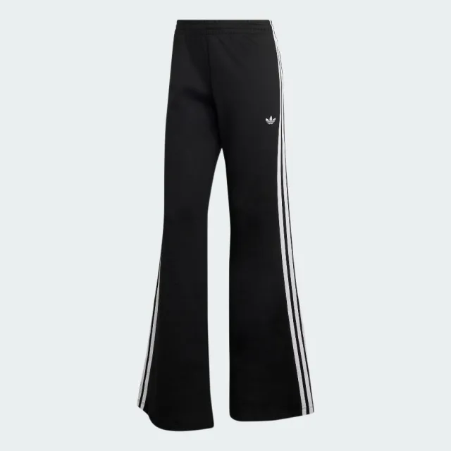 【adidas 愛迪達】FLARED PANTS 女款 長褲 喇叭褲型 修身版型 運動褲 三葉草 KQ6424