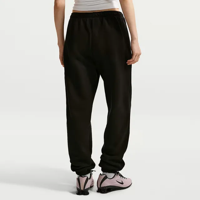 【NIKE 耐吉】As W Nk Stdo Flc Mw Hr Os Cff 長褲 女款 黑色 IM8075-001
