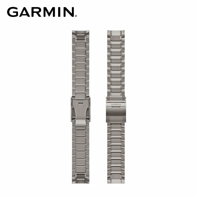 【GARMIN】MARQ QuickFit 22mm 後掠翼風格鈦金錶鍊