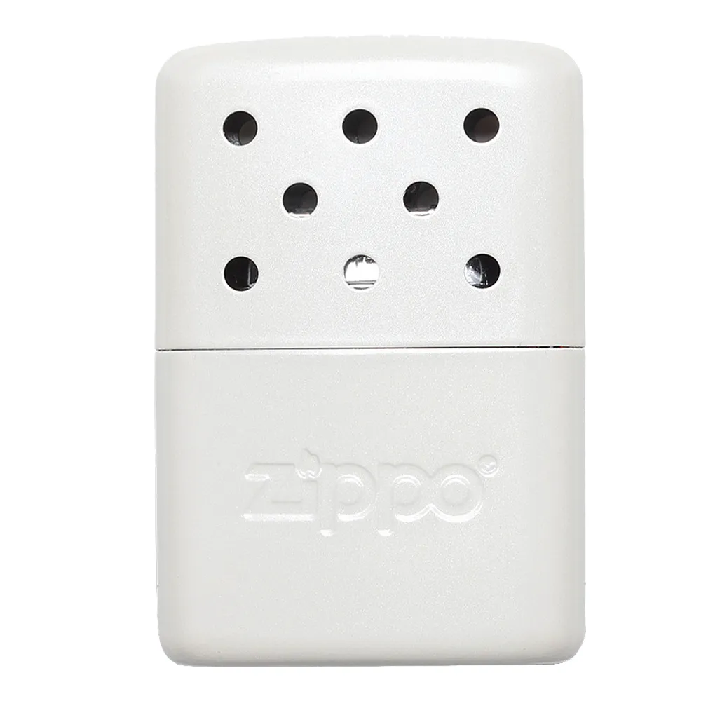 【Zippo】暖手爐懷爐-小型珍珠白-6小時＋355MLZippo專用油(暖手爐 懷爐)