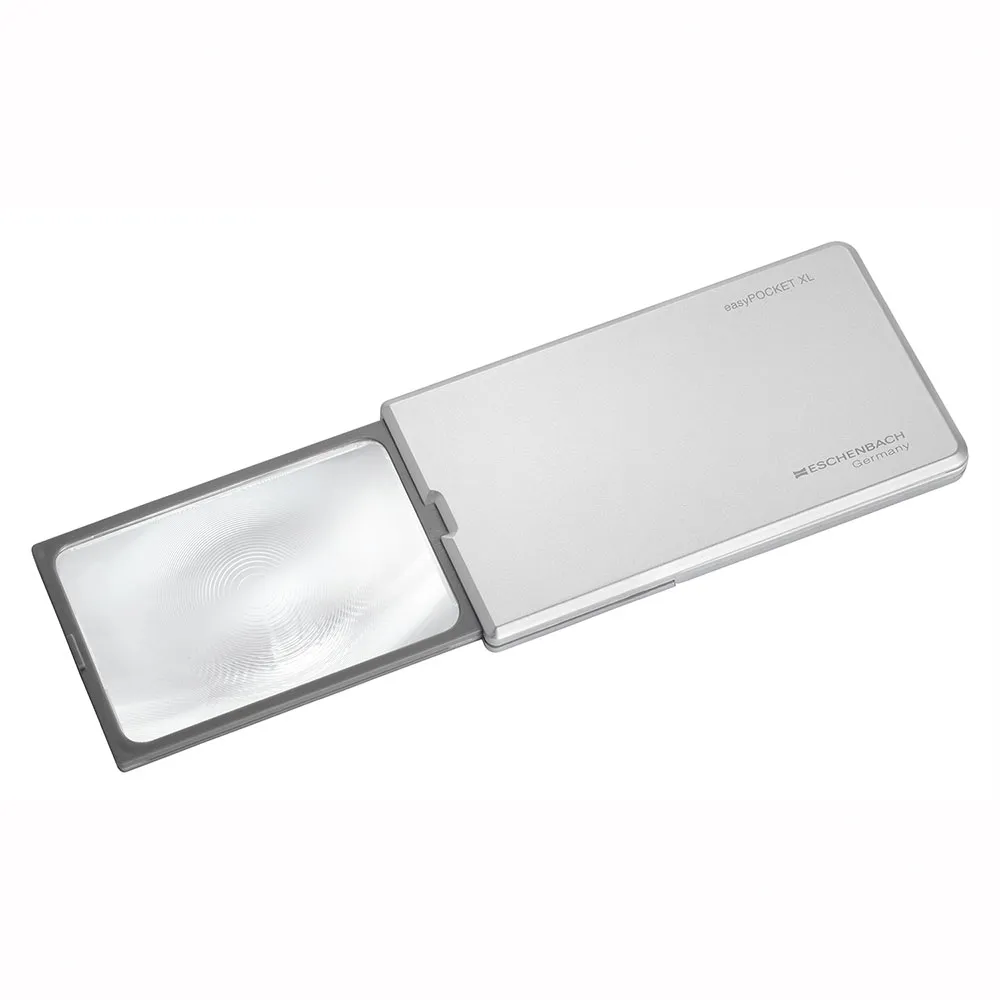【Eschenbach】easyPOCKET XL 2.5倍/6D 德國製LED攜帶型非球面放大鏡(剪指甲 縫紉 舒適閱讀 熟齡老花)