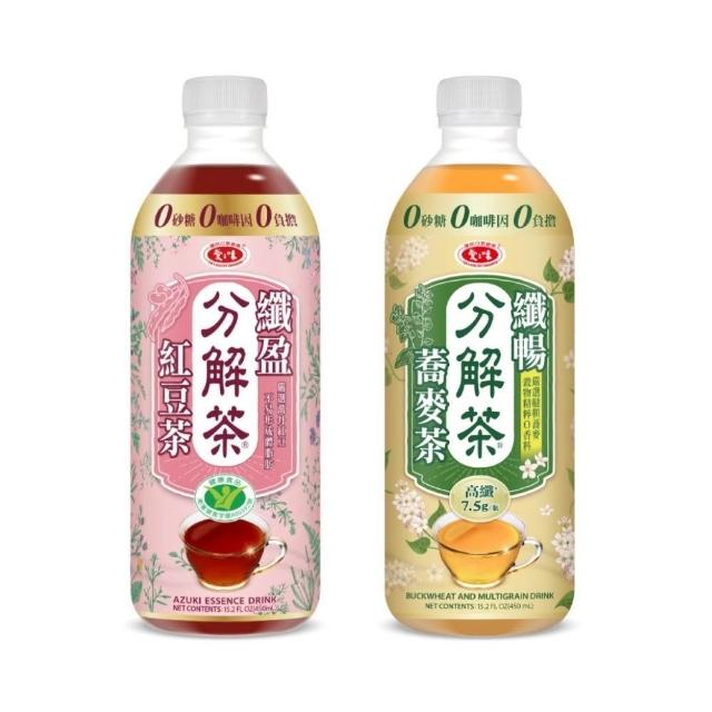 【愛之味】分解茶 纖盈紅豆茶/纖暢蕎麥茶-2款任選(450ml*24入/箱)