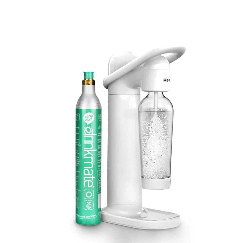 【法國 阿基姆 AGiM】輕盈氣泡水機BWM-S66-WH(CO2氣瓶1支)