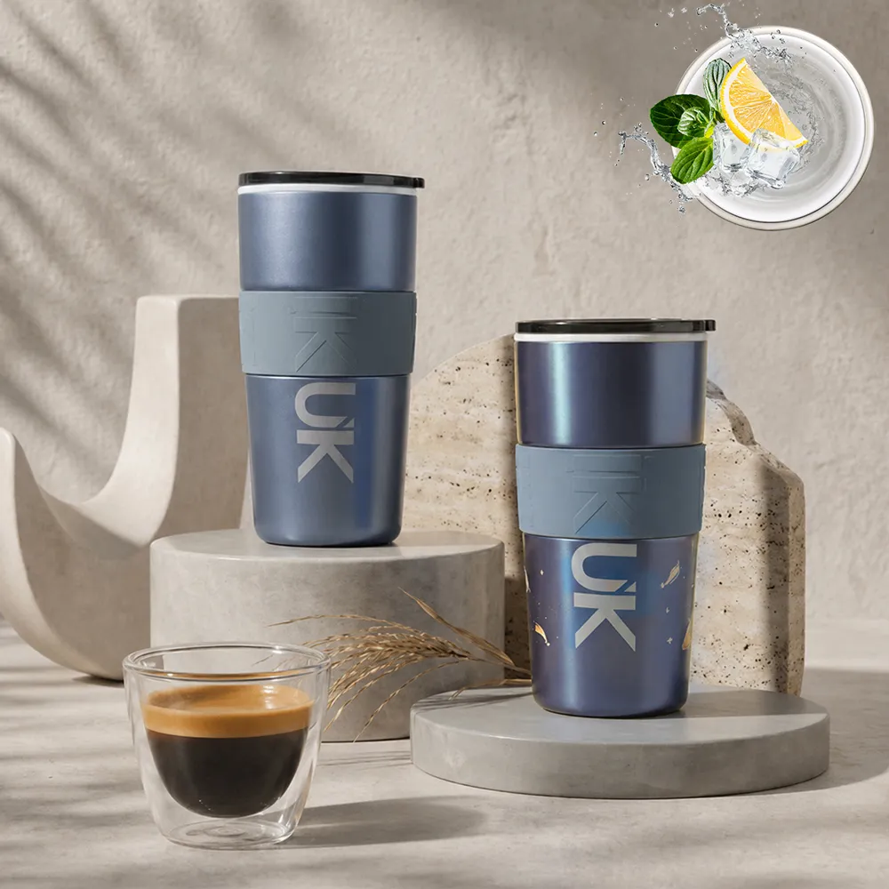 【IKUK 艾可】真陶瓷保溫杯-陶瓷咖啡保溫隨行杯600ml-三層不鏽鋼(咖啡杯/直飲杯/陶瓷保溫瓶)
