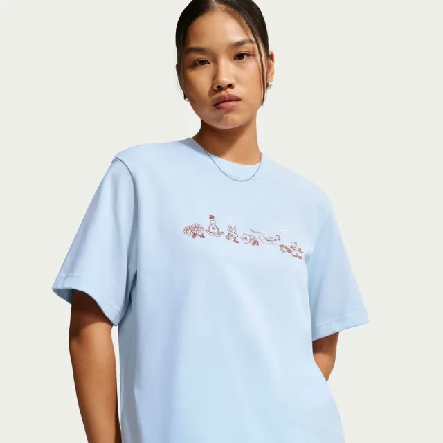 【NIKE 耐吉】短袖上衣 女 T恤 寬鬆 AS W NSW SS TEE BOXY 藍 IW1213-407(3S4999)