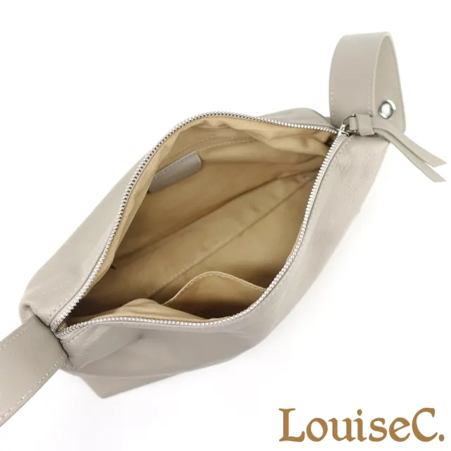 【LouiseC.】雙11 Tree House 質感軟牛皮肩背斜背水餃真皮包-5色(真皮包包 YS661)