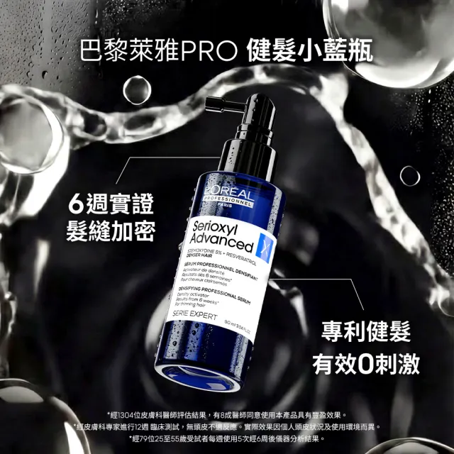 【L’OREAL 巴黎萊雅PRO】絲芮雅活力啟動精粹90ml送90ml (建髮小藍瓶/養髮/控油/頭皮調理精華)