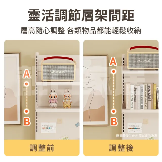 【靚白家居】全碳鋼 洞洞板桌上書架置物架螢幕收納架(寬100 x 高83 x 深 24公分)