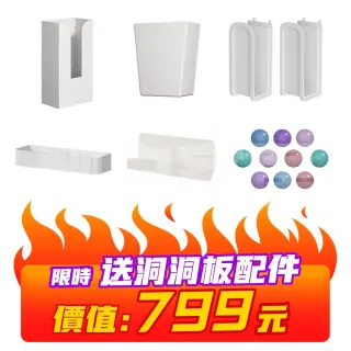 【靚白家居】全碳鋼 洞洞板桌上書架 120CM 螢幕收納架 (寬120 x 高83 x 深 24公分)