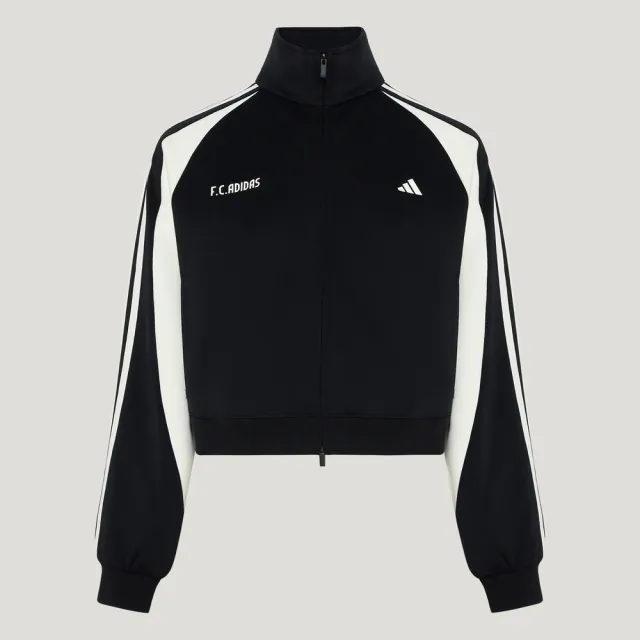 【adidas 愛迪達】Tiro Jkt 女 立領外套 運動外套 休閒穿搭 黑白(KZ4166)