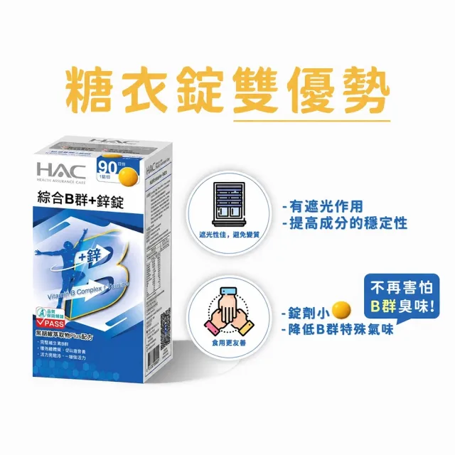 【永信藥品】綜合維他命B群+鋅錠2瓶組(共180錠/半年份/鋅/糖衣錠/牛磺酸)