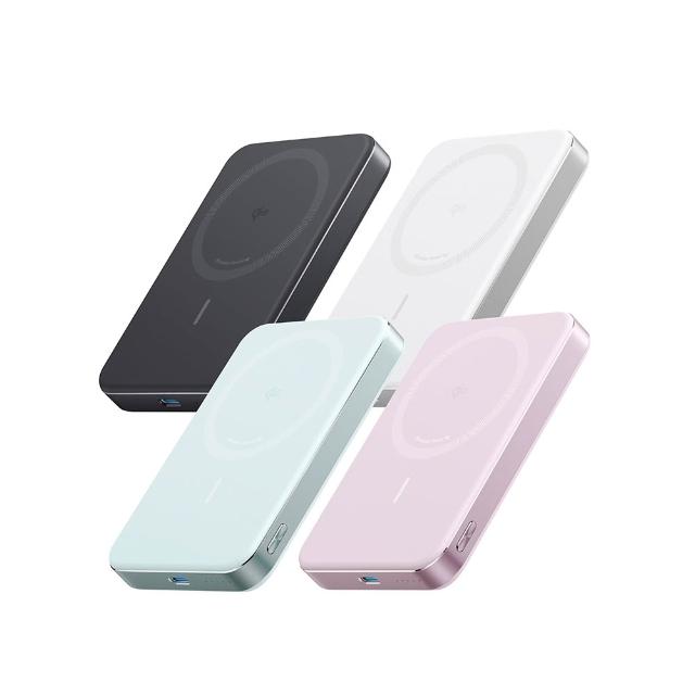【Anker】官方授權直營 A1664超薄磁吸行動電源10000mAh Qi2 30W(黑白粉綠 Wh標示/MagSafe/溫度監控/輕薄)