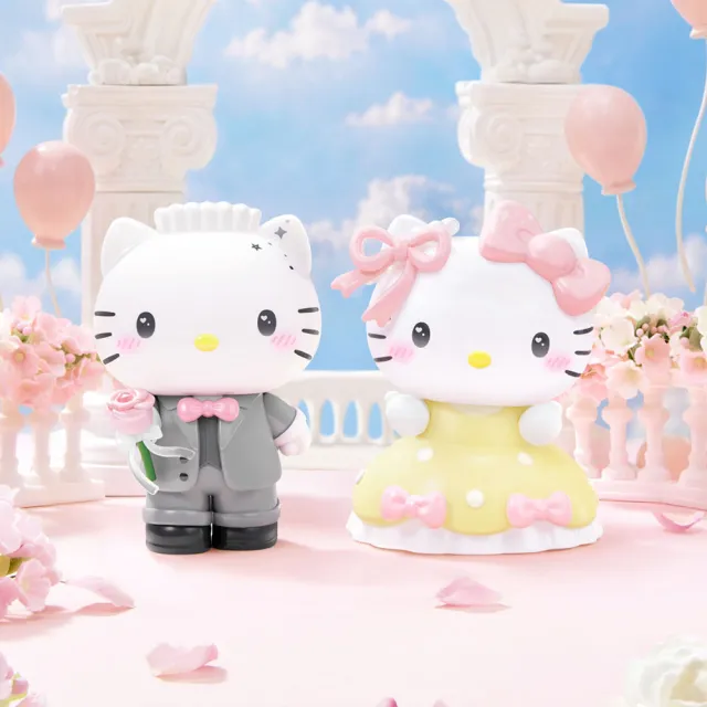 【YENDAR 研達】三麗鷗Hello Kitty&Dear Daniel世紀婚禮系列公仔盲盒[單盒](浪漫婚禮)