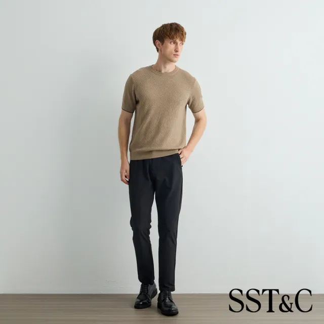 【SST&C】男裝_黑色輕防潑水修身版休閒褲81126916012(限時85折)
