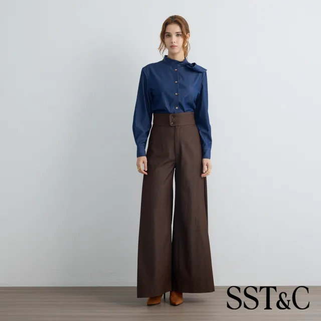 【SST&C】女裝_深咖色高腰女士長褲82126916002(限時85折)