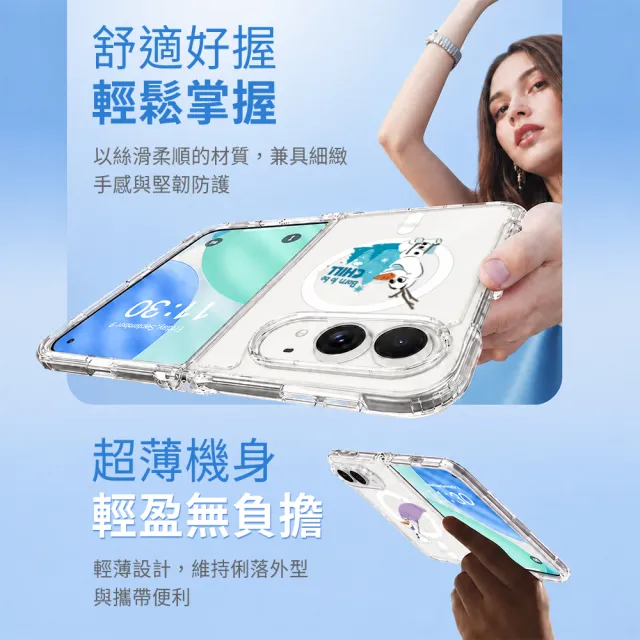 【YOMIX 優迷】迪士尼iPhone Duo 5.5吋磁吸空壓氣墊透明防摔保護殼