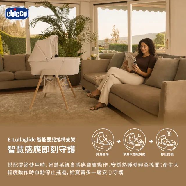 【Chicco】E-Lullaglide智能嬰兒搖椅支架(不含提籃/推車座椅/睡箱)