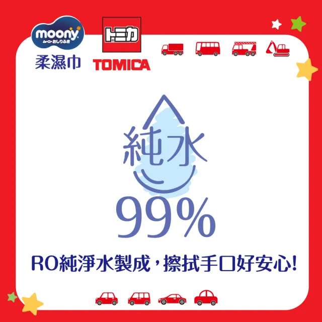 【滿意寶寶】Tomica純水濕巾20包/箱(嬰兒濕紙巾)