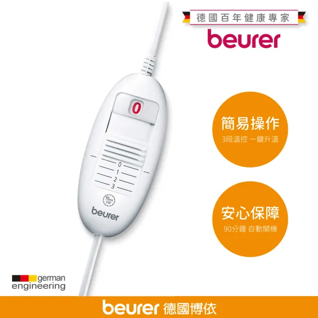 【beurer 德國博依】熱敷墊《特易固型》HK 55(電熱安全防護系統BSS 三年保固)