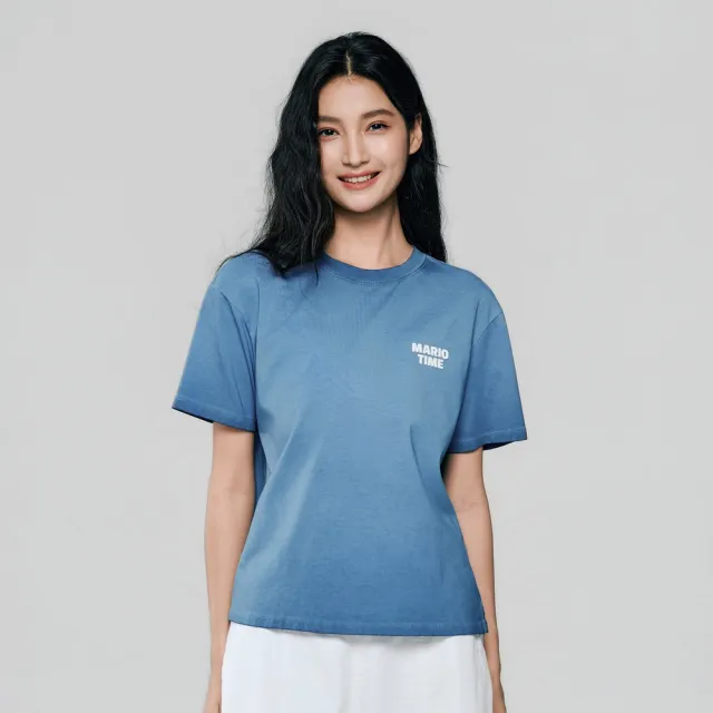 【GIORDANO 佐丹奴】女裝印花短袖T恤 超級瑪利歐銀河電影版系列(81 洗水藍)