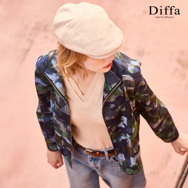 【Diffa】V領無袖毛衣-女