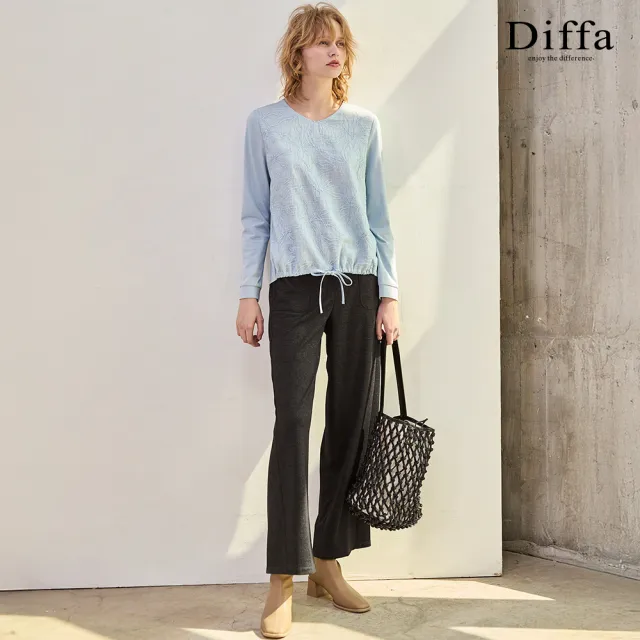 【Diffa】速乾保暖貼袋長褲-女