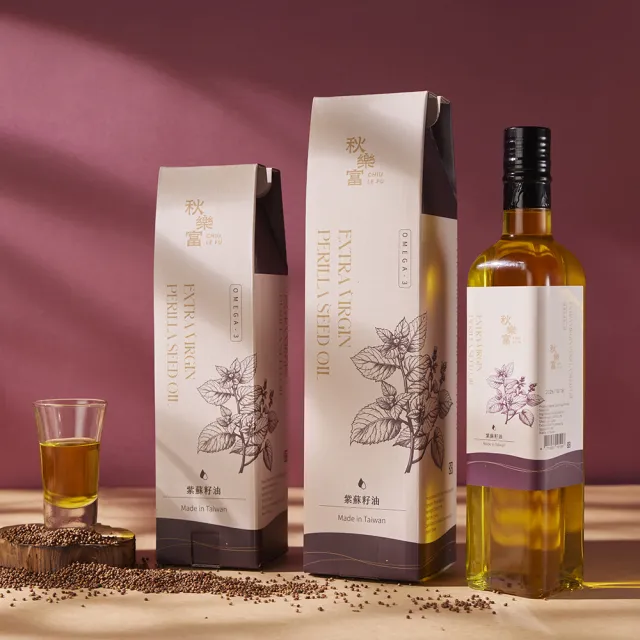 【Chiu Le Fu 秋樂富】冷壓初榨紫蘇籽油(500ml) (可生飲)