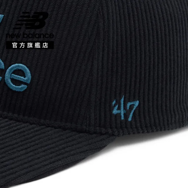 【NEW BALANCE】NB 燈芯絨棒球帽/老帽(47聯名)_AC5504LBK_中性_黑色