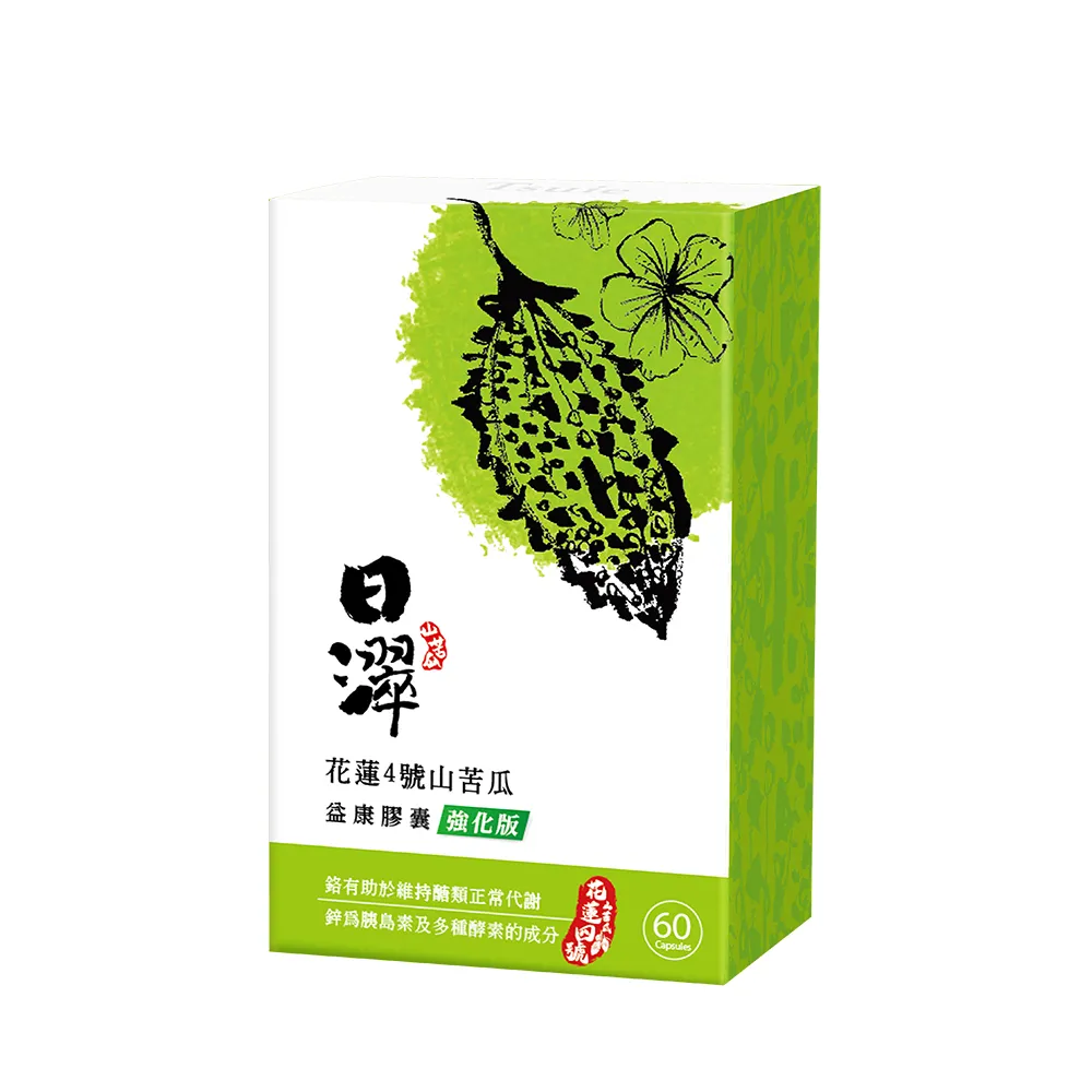 【Tsuie 日濢】花蓮4號山苦瓜益康膠囊強化版(60顆/盒)