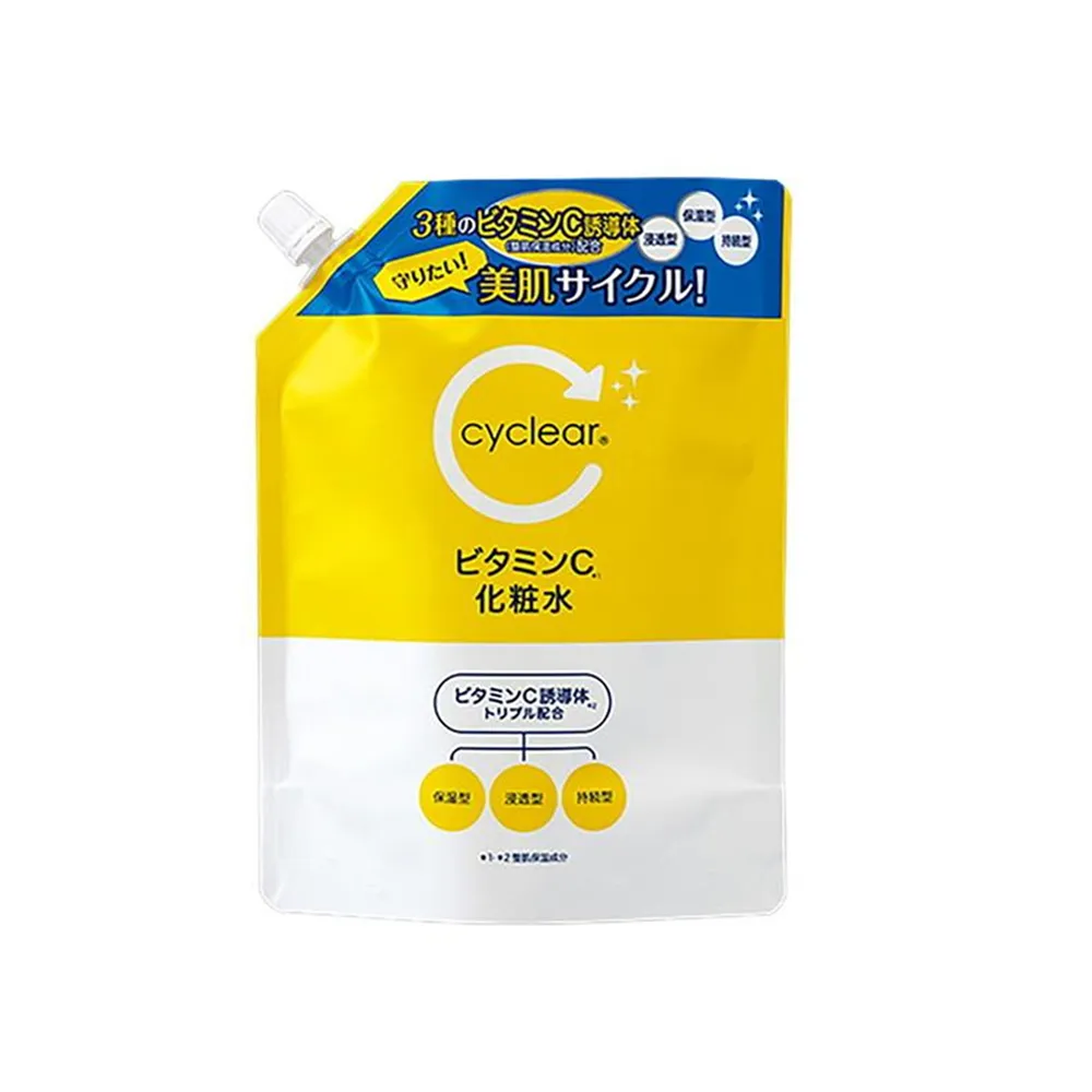 【KUM 熊野】Cyclear維他命C化妝水500ml(補充包)