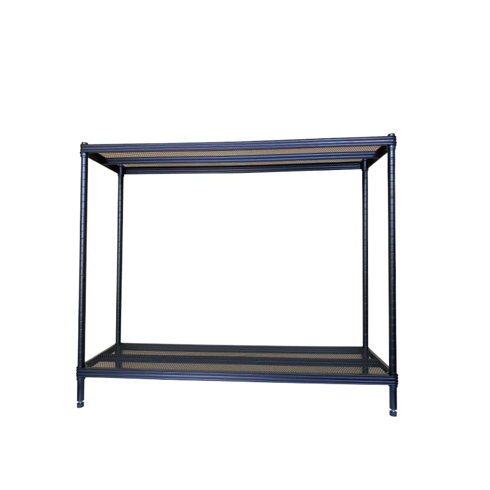 【A+Courbe】MIT耐重烤漆二層架 35x122x90cm(收納架 置物架 烤漆 菱格 鞋架  衣櫃)