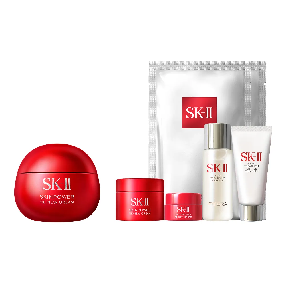 【SK-II】官方直營 肌源賦能煥顏活膚霜 100g(經典版/乳霜/臉部保養/澎彈/緊緻/大紅球)