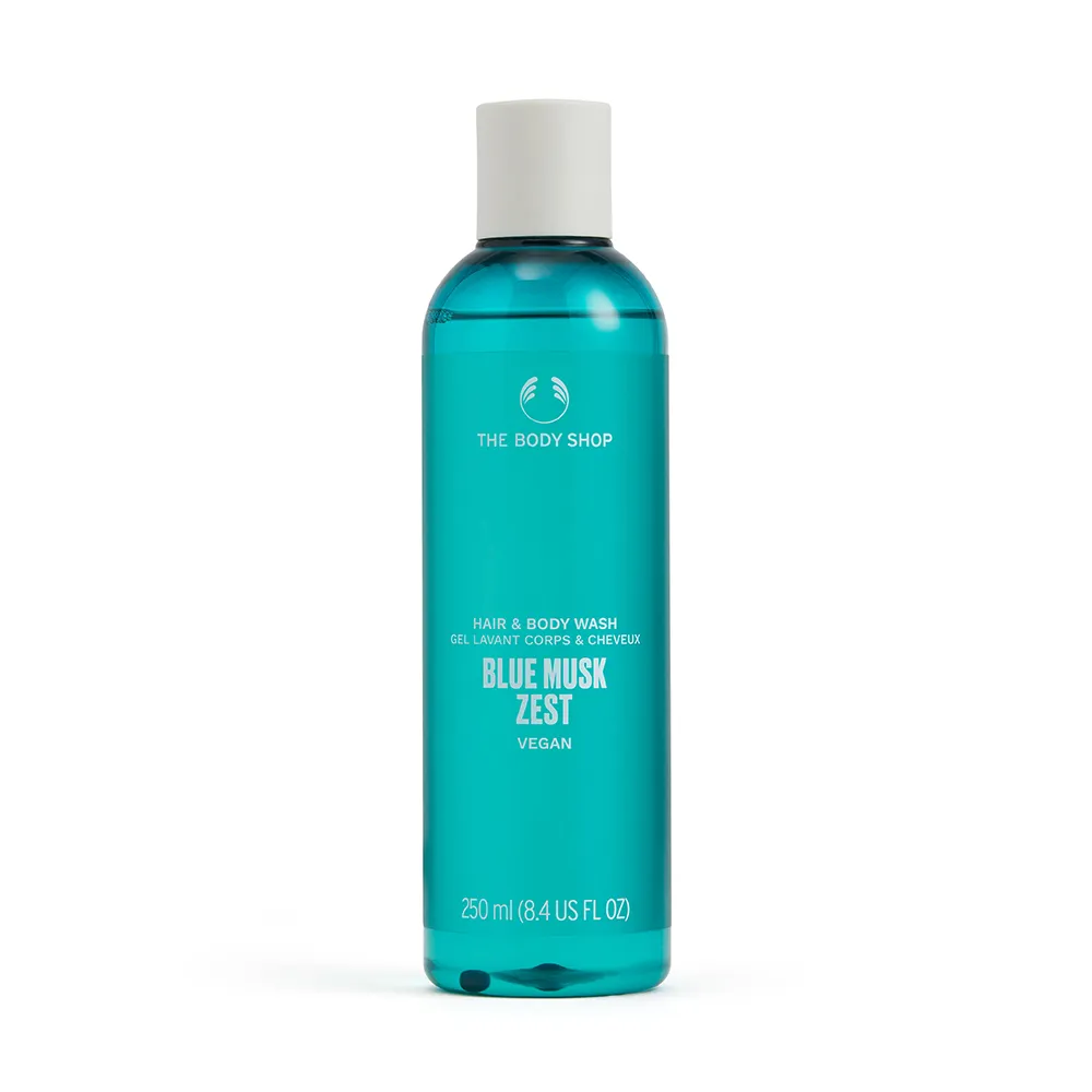 【THE BODY SHOP 美體小舖】漾綠麝香頭髮&身體清潔露-250ML(沐浴乳/香氛沐浴)