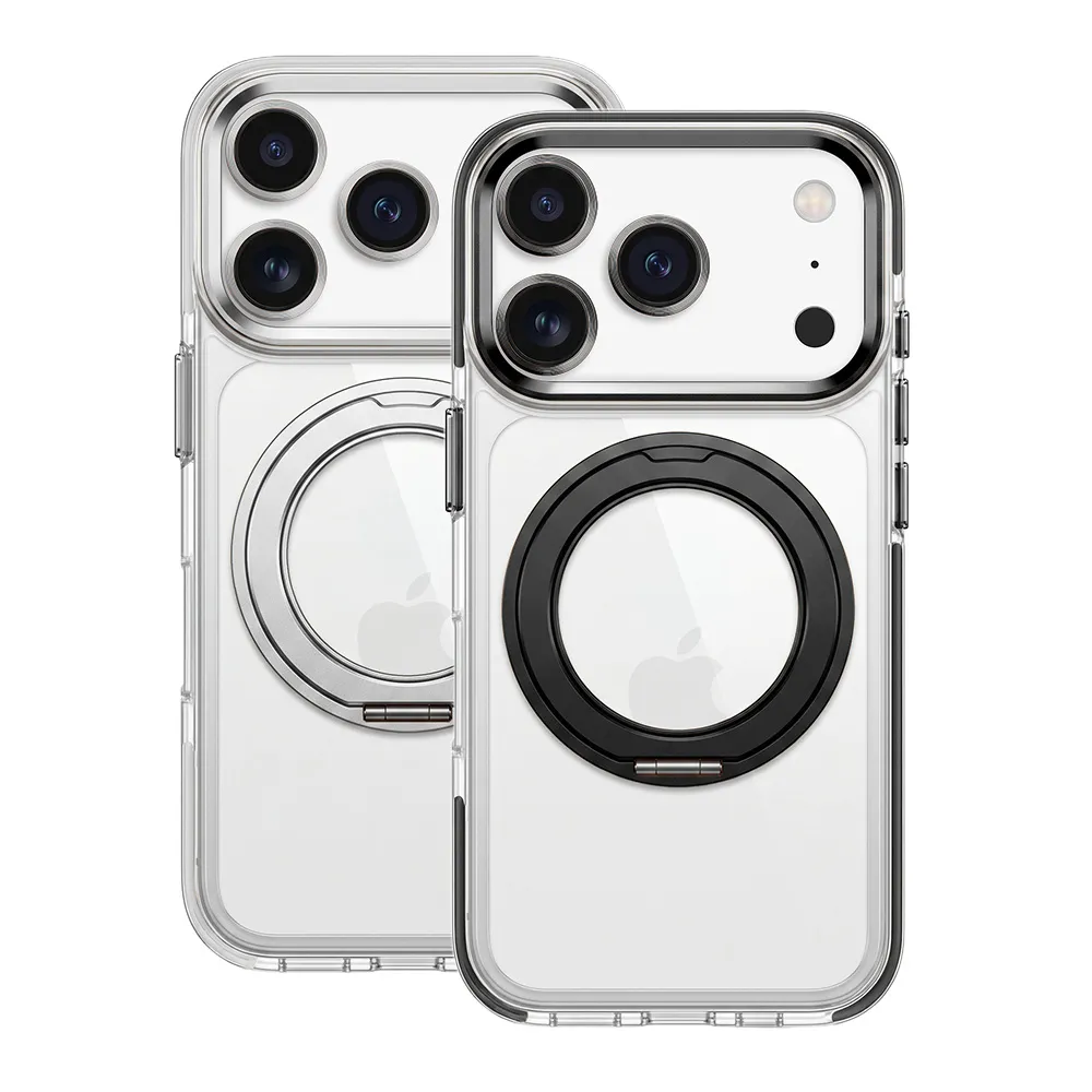 【General】iPhone 18 Pro/Pro Max 360°金屬鏡框支架手機保護殼