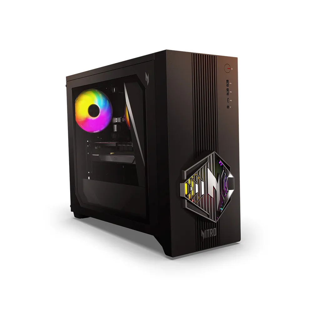 【Acer 宏碁】+微軟M365★R7 RT9070XT 電競電腦(N30-100/R7-8700F/32GB/1TB/RX9070XT/W11)