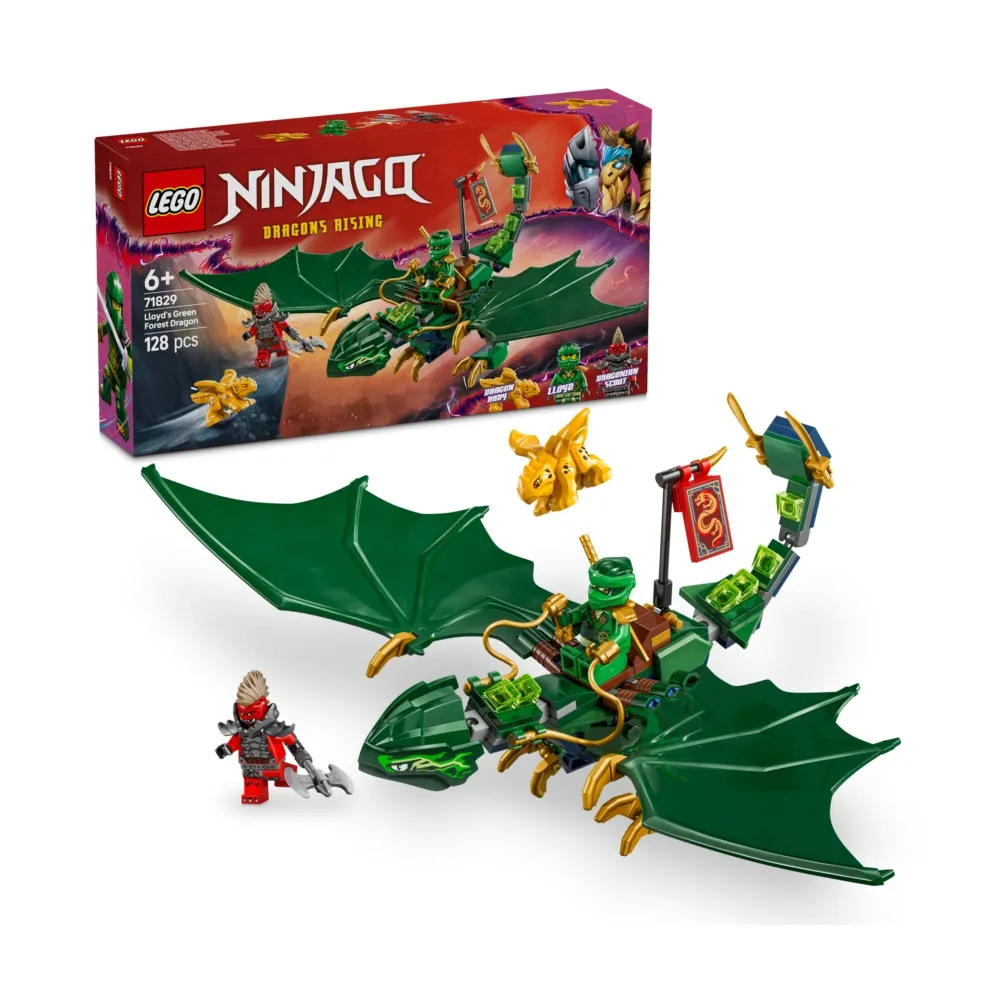 LEGO 樂高】旋風忍者系列71829 勞埃德的綠色森林龍(猛龍崛起益智積木