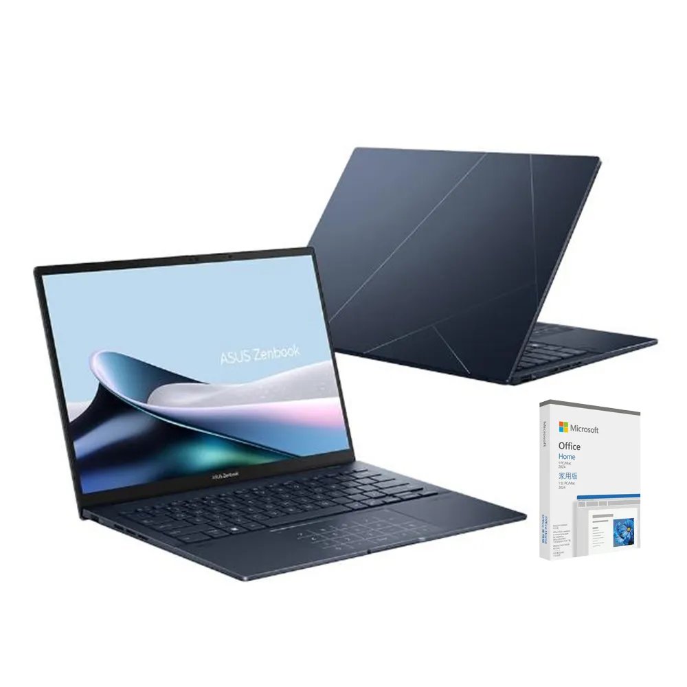 【ASUS 華碩】Office2024組★14吋Ryzen AI 5輕薄筆電(Zenbook UM3406GA/Ryzen AI 5-430/16G/512G SSD/OLED)