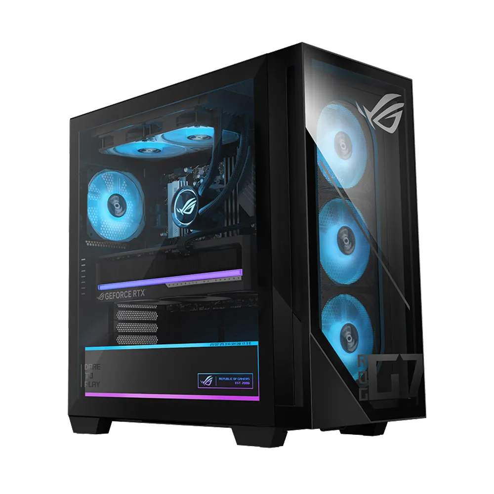 【ASUS 華碩】+27型210Hz 2K螢幕★R5 RX9060XT-16G 電競電腦(R5-8400F/16G/1TB SSD/W11/GM700TZ)