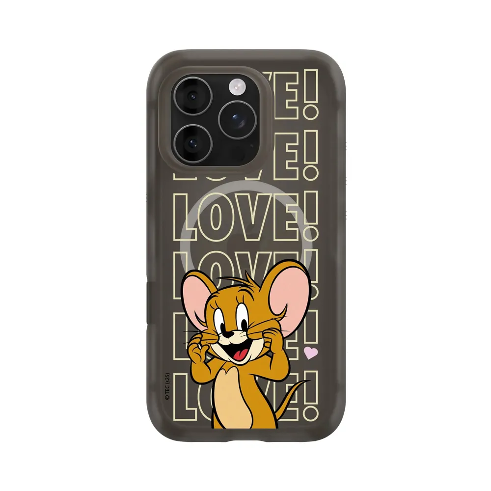 【RHINOSHIELD 犀牛盾】iPhone 15系列 AirX MagSafe兼容氣墊磁吸防摔手機殼/傑利鼠愛心(湯姆貓與傑利鼠)