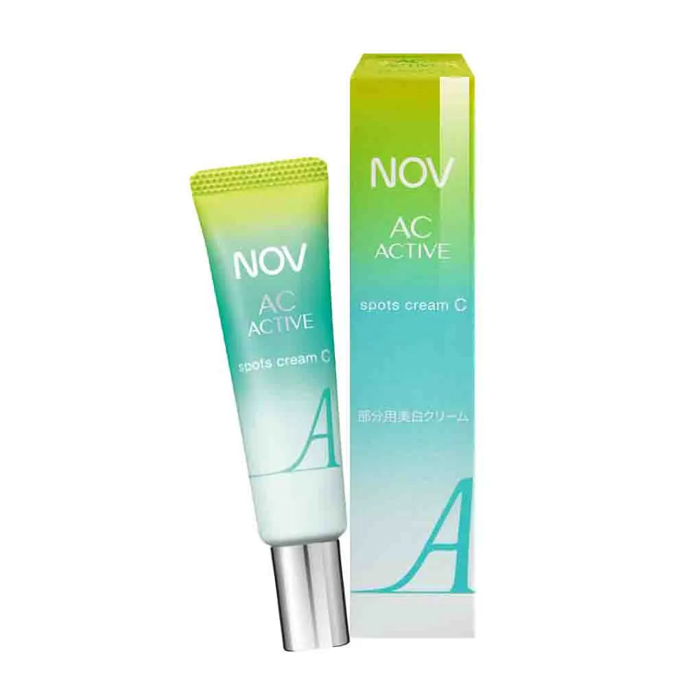 【NOV 娜芙】AC-ACTIVE毛孔緊緻點霜C 10g(隨機贈樣包3包 乳霜 水楊酸.維他命C.維他命E.甘醇酸)