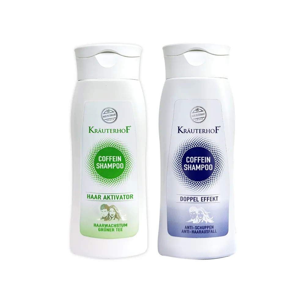 【KRAUTERHOF 德國草本莊園】咖啡因健髮男女洗髮精250ml 雙效/綠茶 任選(無矽靈 蓬鬆 修護 控油 保濕)