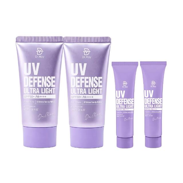 【Dr. May 美博士】新上市!專業紫潤白清爽防曬 SPF50+PA++++40ml(二入組)