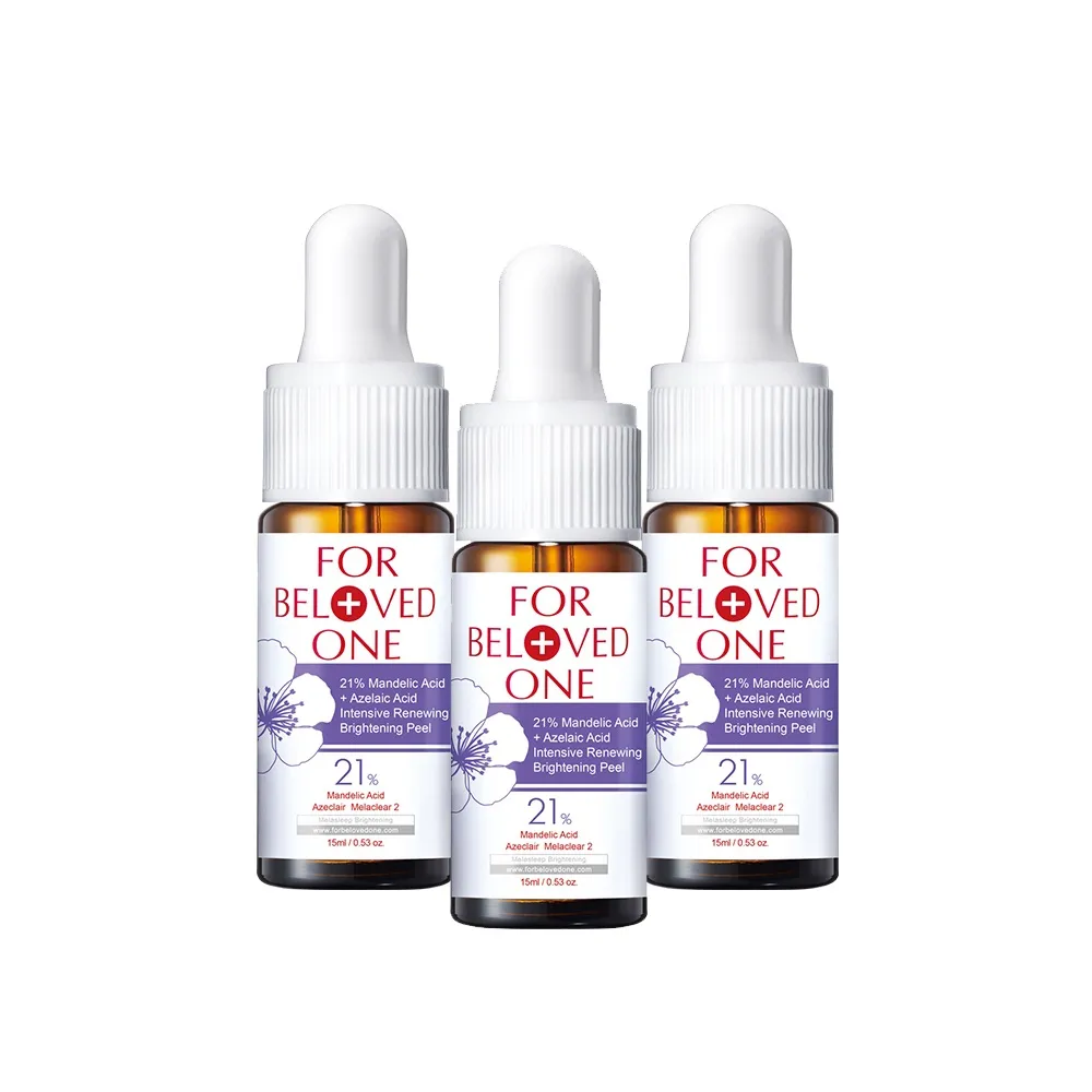 【For Beloved One 寵愛之名】杏仁花酸深層煥膚精華21% 15ml 3入組