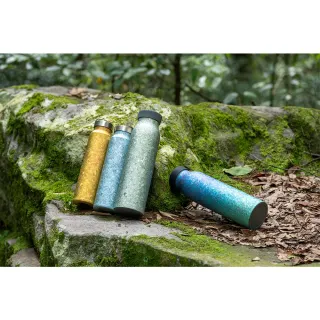 【Titanium 鈦造】鈦造510 晶鈦系列-曦陽金 510ml(運動水壺 保溫瓶 鈦保溫瓶 環保杯 鈦保溫杯)